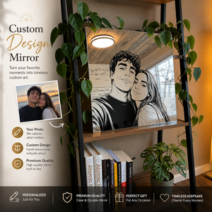 Specchio Anime Personalizzato di Alta Qualità, Robusto e Durevole, <span class=keywords><strong>Facile</strong></span> da Installare, Decorazione Murale per Casa e Stanza - Product Image 1