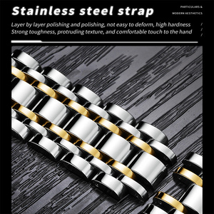 Đồng hồ OLEVS 2856 phổ biến, kiểu dáng cổ điển dành cho nam, dây thép không gỉ, 3 mặt số, chức năng <span class=keywords><strong>chronograph</strong></span>, hộp đựng chính hãng, đồng hồ doanh nhân. - Product Image 4