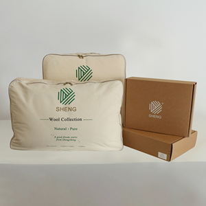 Ánh Sáng Trọng Lượng Ấm Áp Chất Lượng Cao Bông Vải Len <span class=keywords><strong>Comforter</strong></span> 100% Úc Len 300gsm Nữ Hoàng Vua Duvet Bốn Mùa Sử Dụng Chăn - Product Image 5