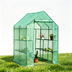 VERTAK Walk-in Greenhouses Windproof Horticultural <b>Garden</b> Tunnel PE <b>Mesh</b> Cover Greenhouse for Plant Growth - Product Image 1