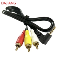 DAJIANG disesuaikan kabel AV Stereo RCA 3RCA 3RCA Aux Audio Video Ekstensi PVC jaket pria KE pria untuk kamera speaker DVD