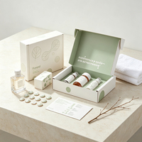 Coffret Cadeau Cosmétique Écologique Forest Packing avec Insert et Sac de Transport pour Emballage de Vente au Détail de Produits de Soin et de Beauté