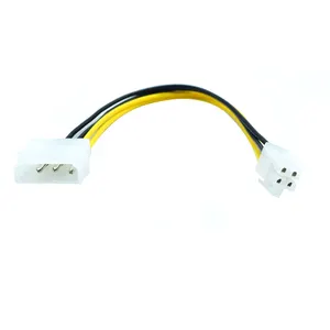 Yxy Sata Power Cable Voor Moederbord 4Pin Atx Mo Lex 4Pin Power Verlengkabel Lengte Optioneel