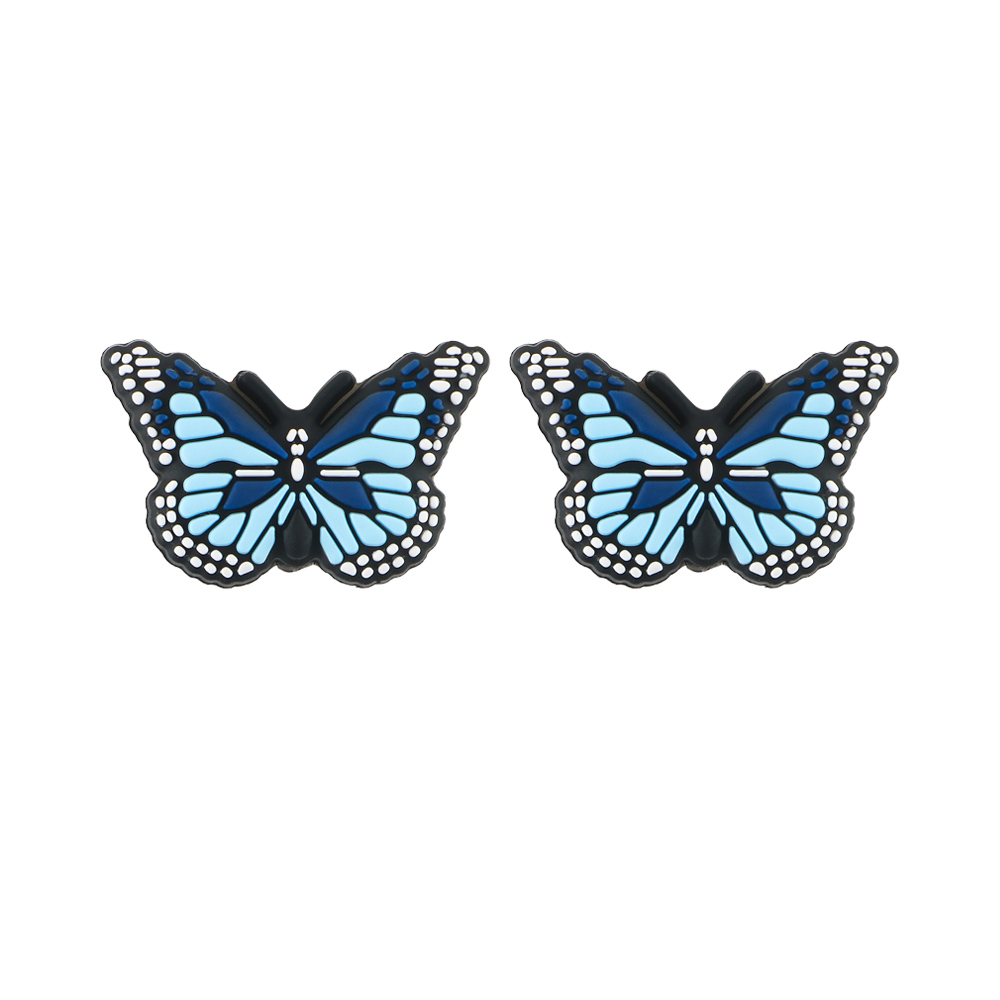 Papillon Perles Focales Bleu SA263