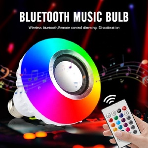 Bombillas <span class=keywords><strong>LED</strong></span> inteligentes para música, 12W, E27, RGB, altavoz <span class=keywords><strong>LED</strong></span> con 24 teclas de Control remoto - Product Image 6