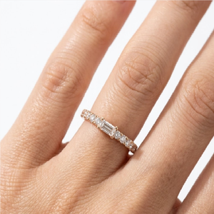 Anillo Apilable de Diamantes Naturales con Corte Brillante en Oro Rosa de 18K, Certificado por IGI para Minoristas, Servicio Personalizado OEM/ODM, Venta al Por Mayor - Product Image 4