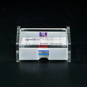 Boîte de présentation de cartes de visite en acrylique transparent pour bureau avec couvercle, couleur et logo personnalisés, épaisseur 3-5 mm, forme personnalisée, OEM/ODM acceptés - Product Image 3