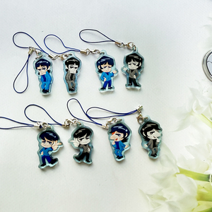 Tùy Chỉnh UV In <span class=keywords><strong>Epoxy</strong></span> Quyến Rũ Rõ Ràng Nhựa Acrylic Holographic Cầu Vồng Keycharm Phim Hoạt Hình Acrylic Shaker Keychain Điện Thoại Quyến Rũ - Product Image 6