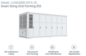 Système de stockage d'énergie solaire hybride BESS en conteneur industriel et commercial, batterie au lithium Huawe1 tout-en-un 5015Kwh 5Mwh - Product Image 2