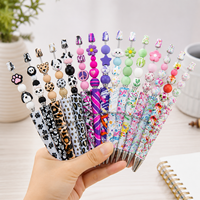 Stylo imprimé personnalisable par transfert d'eau, motifs variés, corps en plastique, fourniture artisanale pour la personnalisation de cadeaux de fête