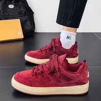 Chaussures de sport rétro unisexes en peluche avec doublure en mesh, légères, respirantes, absorbant les chocs, à lacets croisés