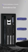 Ensemble de tournevis électrique multifonction portable haute précision 44 en 1 avec embouts magnétiques pour outils de réparation électronique domestique