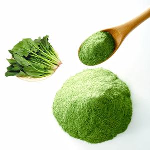 Bulkhoeveelheid 100% natuurlijk biologisch spinaziebladerenpoeder, gevriesdroogd, groen gedroogd spinaziepoeder - Product Image 1