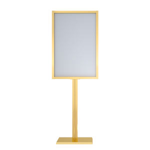 Support de signalisation double face détachable BOZE 50x75cm en alliage d'aluminium pour aéroport, <span class=keywords><strong>bibliothèque</strong></span>, centre commercial, intérieur et extérieur - Product Image 6