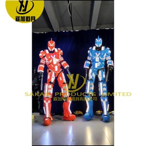 Traje de robot con luz LED para escenario, fiestas de Halloween y Año Nuevo en bares de club nocturno, traje luminoso, baile, luces Led personalizadas - Product Image 5