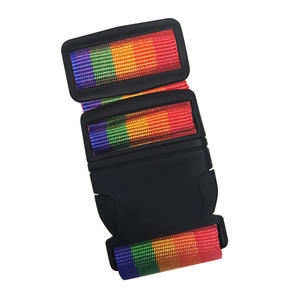 <span class=keywords><strong>Sangle</strong></span> à bagages réglable multicolore personnalisée serrure de voyage <span class=keywords><strong>valise</strong></span> à bagages fournitures de voyage corde à bagages groupée - Product Image 2