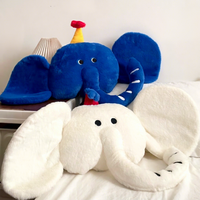 Peluche Éléphant Adorable Rembourrée en Coton PP 51-99cm – Coussin Doux pour Canapé, Lit, Décoration de Chambre, Cadeau, Vitrine de Magasin
