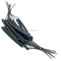 Outil de sécurité en gros, sangle en plastique, spirale, lanière enroulée, boucles de terminal/rappel, câble à ressort, corde d'avertissement