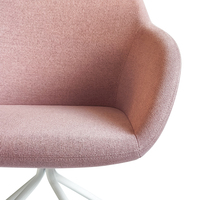 Fauteuil en mousse moulée à pied fixe en métal Fauteuil de bureau pour les invités Fauteuil de loisirs Chaises visiteurs pour la réception Salle d'attente