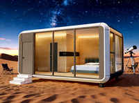 Maison Capsule Portable Démontable A5 Apple Cabin - Acier Galvanisé Blanc pour Bureau à Domicile, Cour, Parc, Hôtels, Extérieur