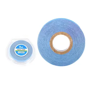 Skin Safe Strong Hold Blue Tape Roll for Human Hair Extension Lace Front Wig Toupee Tape for Tape in Hair