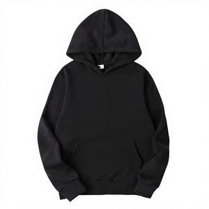 Sweat-shirts à capuche doublés pour hommes, coupe classique, en tissu tricoté, avec impression de logo personnalisée de haute qualité, pour l'automne - Product Image 1