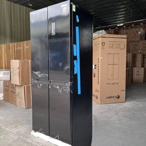 X Low Price New Inventory 450L Four Door Household Refrigerator, Direct Cooling Large Refrigerator French Refrigerator <b>Fridges</b> f - Product Image 3