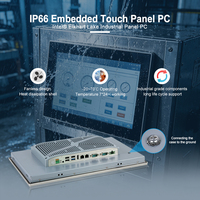 Panel PC Industrial de 15.6 Pulgadas, Económico, Intel J1900 Bay Trail, Sin Ventilador, FHD, Táctil PCAP, IP66, Computadora HMI