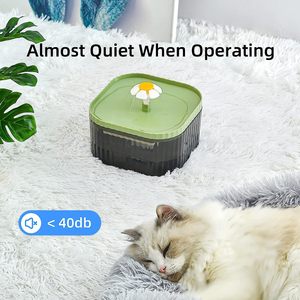 Distributeur d'eau pour animaux de compagnie super silencieux avec pompe intelligente et 3 filtres de remplacement automatiques pour chiens - Product Image 2