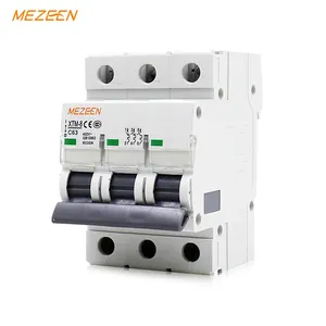 Disjoncteur <span class=keywords><strong>Miniature</strong></span> à 3 pôles 1-63A CE CCC, couleur approuvée, OEM personnalisé, basse tension <span class=keywords><strong>Tp</strong></span> 63A MCB - Product Image 1