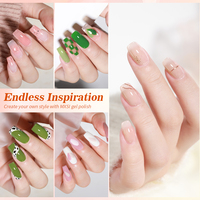 Lot de 12 vernis à ongles semi-permanents en gel UV sans HEMA de 15 ml pour manucure française DIY, kit de vernis gel UV semi-permanent, fournitures de nail art à marque privée