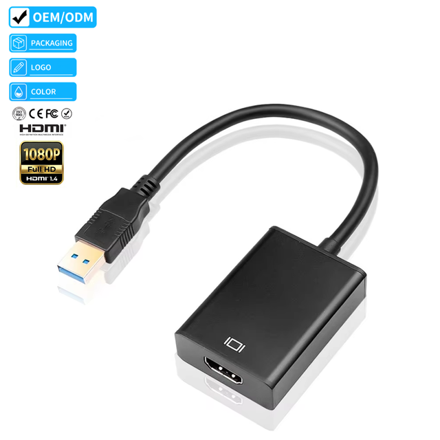 Justlink 1080P USB 3.0 to HDMI Adapter Video Converter with Audio Support Mirror & Extend Mode for PC Laptop Monitor