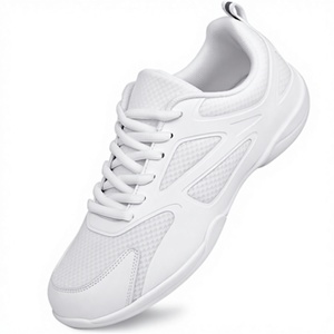 Zapatillas de Animadoras Blancas para Niñas, Transpirables, para Competencia, Baile, Entrenamiento Atlético, Tenis, Caminar, de Poliéster - Product Image 2
