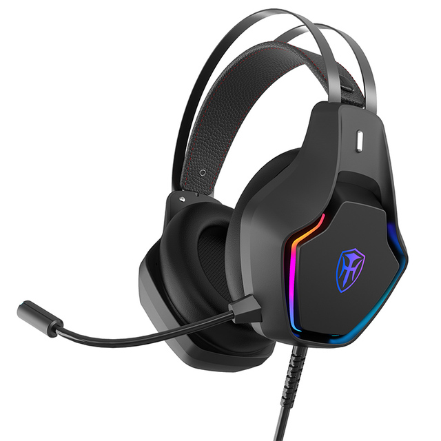 Audfine M880 Multi-Platform RGB LED Gaming Headset with Noise Cancelling Mic for Xbox PS4 PC Switch