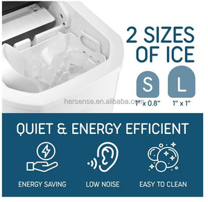 Portable Stainless Steel <b>Ice</b> Cube Maker <b>Machine</b> Home Mini Bar Countertop Direct Cooling APP Control Hand Free Self Hous - Product Image 6