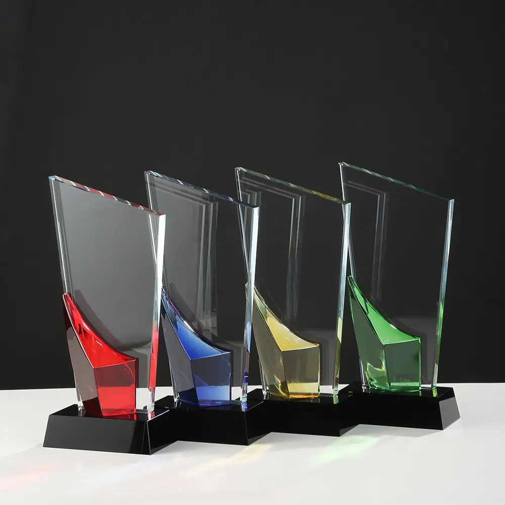 Danh dự của pha lê 3D khắc màu in ấn vô địch giải thưởng Cup Thể Thao quà lưu niệm các cuộc thi Giải thưởng