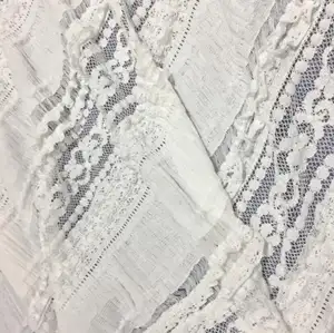 New brocade ammonia lace fabric stretch stripe bubble cloth warp lace fabric