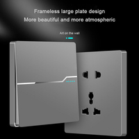Prises et Interrupteurs Modernes OEM de Haute Qualité pour le Royaume-Uni, Application Smart Life, 220V Tension Max, Vente Chaude pour Dépenses Familiales en Chine