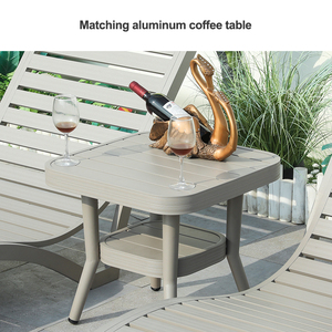 Modernes Design Aluminium Garten Pool Lounge Stühle Outdoor Strand terrasse Liegende Sonnen liegen aus Aluminium legierung - Product Image 4