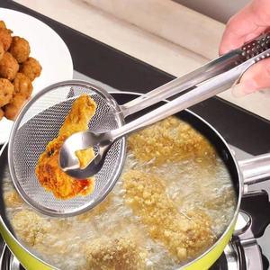 Cuillère écumoire de cuisine en acier inoxydable pour frites et aliments frits - Product Image 3