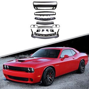 กันชนหน้าสไตล์ Hellcat พร้อมลิ้นกันชนหน้า วัสดุ PP ABS สำหรับ Dodge Challenger ปี <span class=keywords><strong>2008</strong></span>-2014 ติดตั้งง่ายแบบยึดติดกับตัวถัง ชุดแต่งภายนอก - Product Image 2