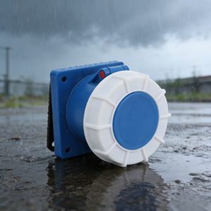 IP67 soket tersembunyi industri <span class=keywords><strong>63A</strong></span> tiga pin 220-250V soket steker tembaga tahan air - Product Image 1