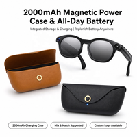 Lunettes intelligentes CY03 Max 8MP AI avec boîtier de charge, enregistrement vidéo POV 1080P, assistant vocal IA, lunettes intelligentes IA pour les voyages