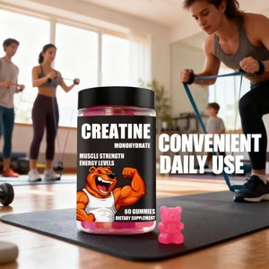 Gominolas de Monohidrato de Creatina OEM, Suplemento Pre-Entrenamiento Potenciador de Energía, 60 Gominolas de Creatina sin Azúcar - Product Image 4