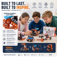 Kit Robot Intelligent Interactif 15-en-1 en Métal pour Projet DIY de Maison Intelligente, Idéal pour l'Entraînement à la Programmation des Étudiants en Classe