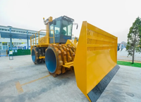 Compacteur vibrant hydraulique XH283J de 28 tonnes pour remblais de décharges, moteur-pompe 192 kW haute efficacité, certifié CE ISO EPA