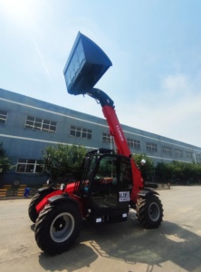 Tobeter Mini Manipulador Telescópico de 3.5t de Dos Secciones con Bomba Hidráulica Doble y Motor Yunnei de 76KW - Product Image 2