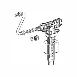 Robinet flottant Geberit Type 350 3/8 avec pression dynamique de 0,1 à 10 bars et bruit de 12 dB (A) à 3 bars - Product Image 4