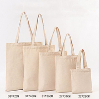 Sacs fourre-tout en toile de coton vierge personnalisables avec logo, sacs de shopping en toile de haute qualité pour cadeaux publicitaires d'entreprise