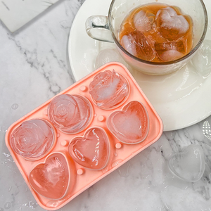 Bandeja de Hielo Grande con Tapa, Edición Negra Rosa + Corazón, Molde para Hielo de Whisky de 4.6 cm - Product Image 2